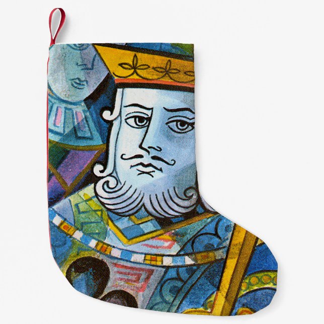 Petite Chaussette De Noël Illustration du stock King Holding Sword (Devant)