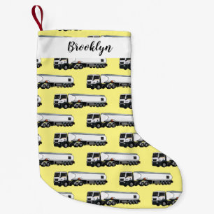 Petite Chaussette De Noël Illustration du transport de carburant par camion-