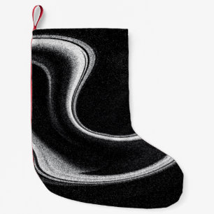 Petite Chaussette De Noël Illustration grise et noire