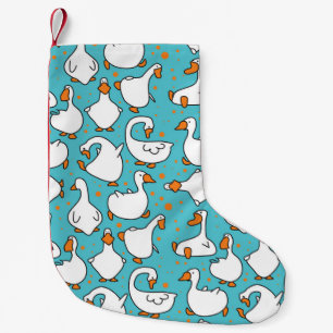 Petite Chaussette De Noël Illustration Vintage amusante d'Oie de dessin anim