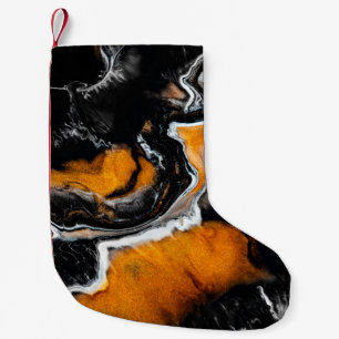 Petite Chaussette De Noël Image acrylique liquide avec peintures mixtes arti