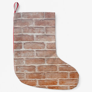 Petite Chaussette De Noël Image de mur de briques Arrière - plans textureabs