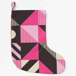Petite Chaussette De Noël Image géométrique simple avec blocs gras modifia