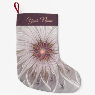 Petite Chaussette De Noël Imaginaire floral, Abstrait Pastel moderne Nom de