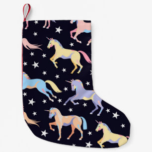 Petite Chaussette De Noël Imaginaire Unicorne foncé : Magique Sans Seamless.