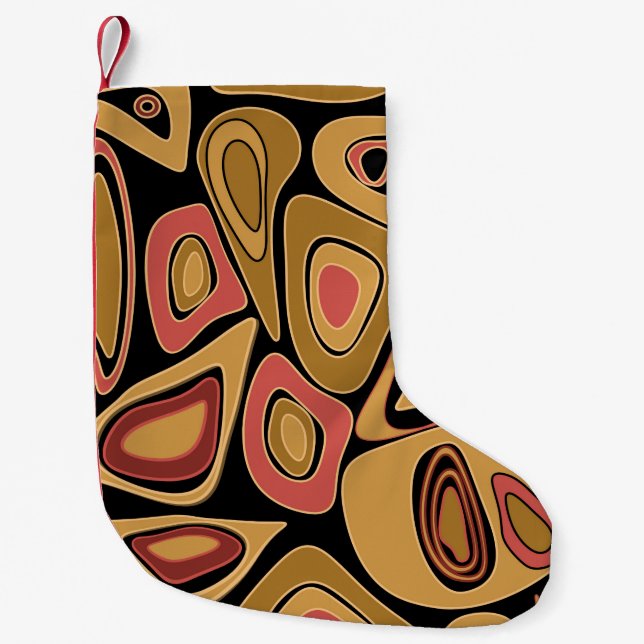Petite Chaussette De Noël Impression motif Abstraite simple et transparente (Devant)