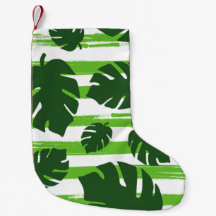 Petite Chaussette De Noël Imprimer été jungle exotique plante palmier tropic
