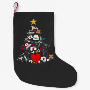 Petite Chaussette De Noël Infirmière de l'arbre de Noël du service des urgen