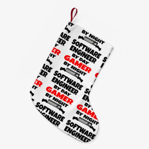 Petite Chaussette De Noël Ingénieur logiciel par Joueur de jour par nuit