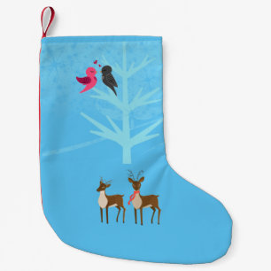Petite Chaussette De Noël Inséparables de rennes Snow Xmas Hiver ensemenceme