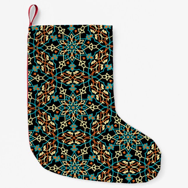 Petite Chaussette De Noël Inspiration Mandala 6 (Devant)