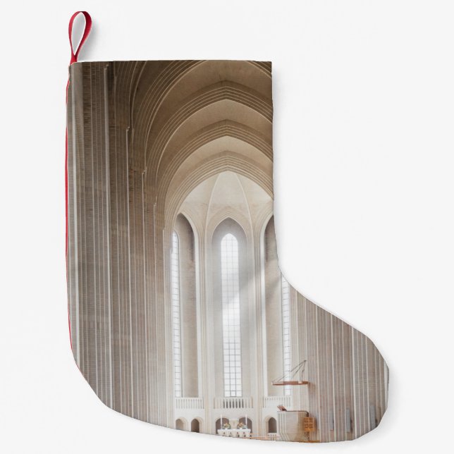 PETITE CHAUSSETTE DE NOËL INTÉRIEUR CATHÉDRALE VIDE (Devant)