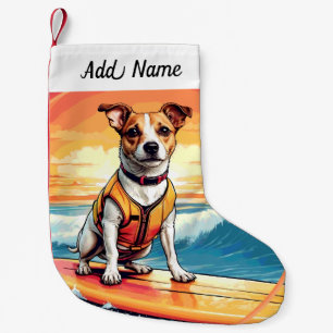 Petite Chaussette De Noël Jack Russel Terrier Chien