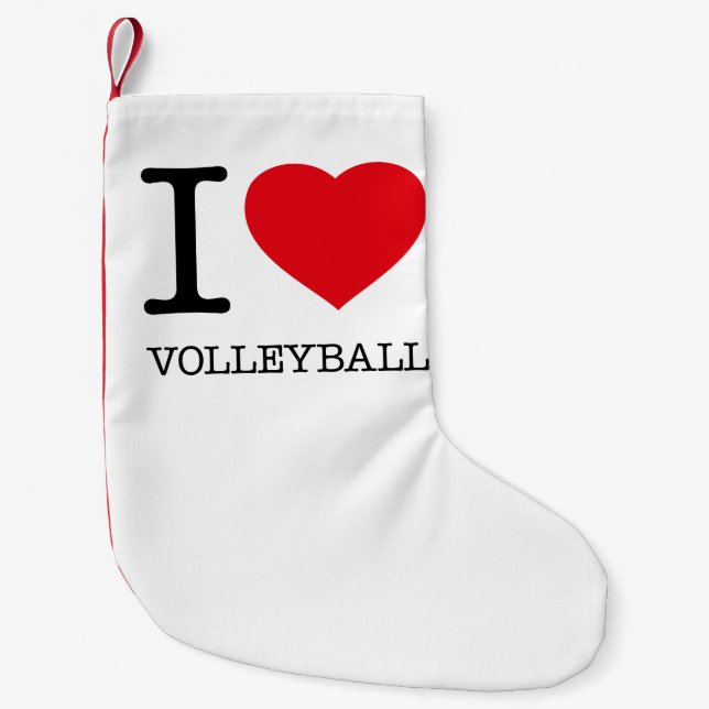 PETITE CHAUSSETTE DE NOËL J'AIME LE VOLLEYBALL (Devant)