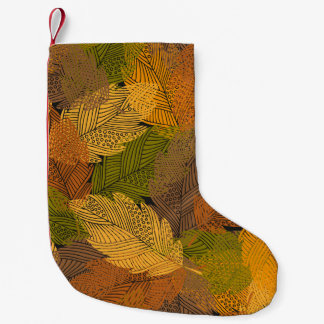 Petite Chaussette De Noël Jaune vintage : Élégance Ténébreuse Feutrée.
