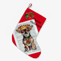 JEUX VACANCES CHIHUAHUA XMAS STOCKING !