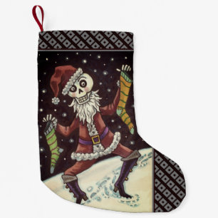 PETITE CHAUSSETTE DE NOËL JINGLE BONES PÈRE NOËL, SKELETON VACANCES, ÉFFRAYA