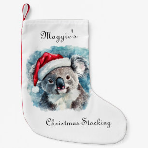 Petite Chaussette De Noël Joie de Noël australienne, ours koala personnalisé