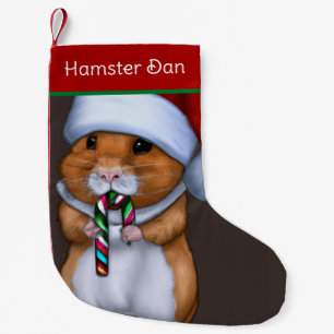 Petite Chaussette De Noël Joli Hamster de Noël