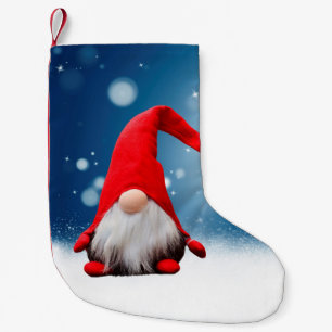 Petite Chaussette De Noël Joli Noël Père Noël Neige Étoiles
