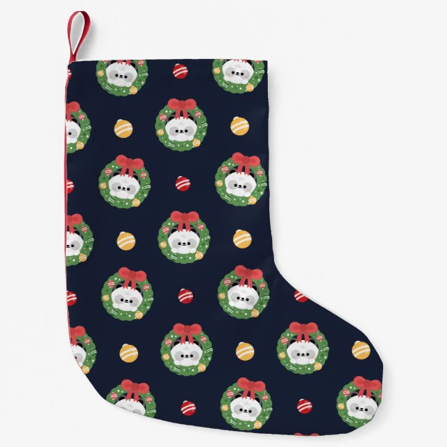 Petite Chaussette De Noël Joli Noël simple et amusant (Devant)