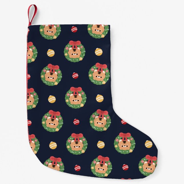 Petite Chaussette De Noël Joli Noël simple et amusant (Devant)