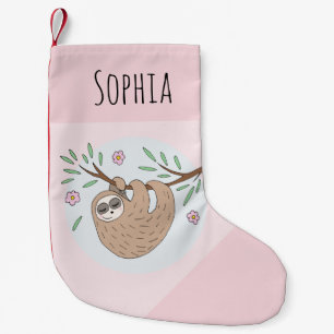 Petite Chaussette De Noël Jolie couture couchage Animal et nom Enfants