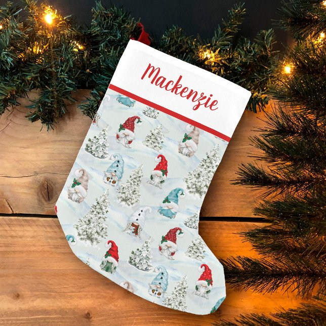 Petite Chaussette De Noël Jolis nains de Noël festifs (Créateur téléchargé)