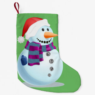 Petite Chaussette De Noël Jolly Snowman