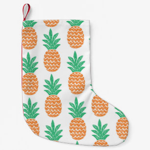 Petite Chaussette De Noël Jouer à l'ananas : Plaisir Motif amusant.