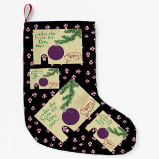 Petite Chaussette De Noël Jouets de Noël ! Ornement Kitty Paw Sur Branche Ar