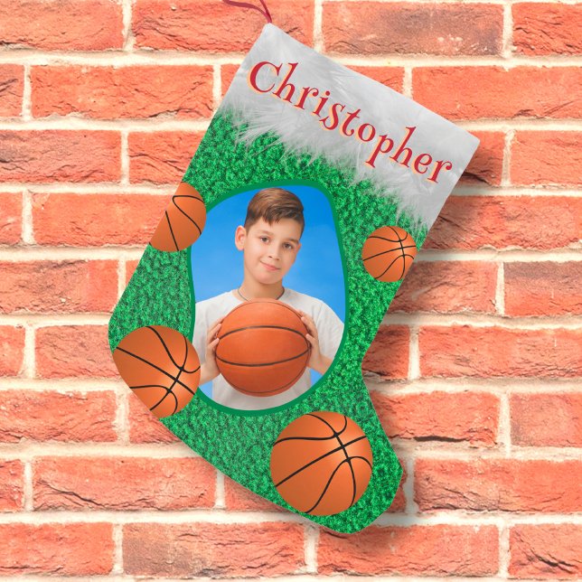 Petite Chaussette De Noël Joueur de basket-ball entraîneur de basket-ball No (Créateur téléchargé)
