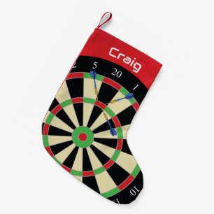 Petite Chaussette De Noël Joueur de fléchettes Triple Top 180 Cible personna