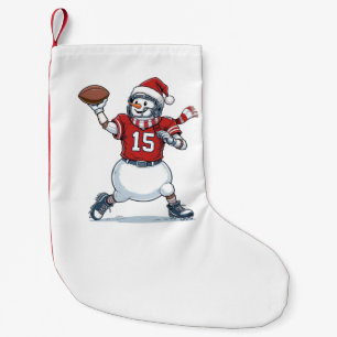 Petite Chaussette De Noël Joueur de football Bonhomme de neige Noël 2026 Vac