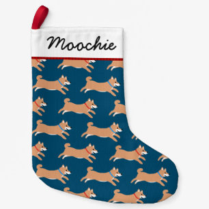 Petite Chaussette De Noël Jours fériés Motifs Shiba Inu Dogs