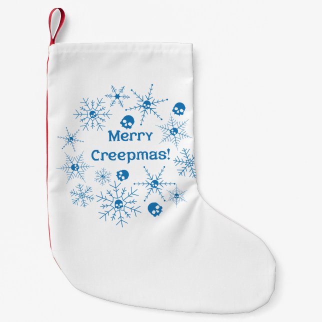Petite Chaussette De Noël Joyeux Creepmas ! (Devant)
