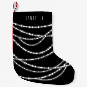 Petite Chaussette De Noël Joyeux et brillant brillant et élégant Drapage