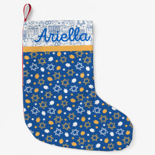 Petite Chaussette De Noël Joyeux Fêtes juives Hanoukka Festival Menorah