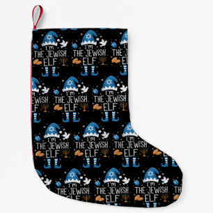 Petite Chaussette De Noël Joyeux Hanukkah Famille juive de lutins de groupe 
