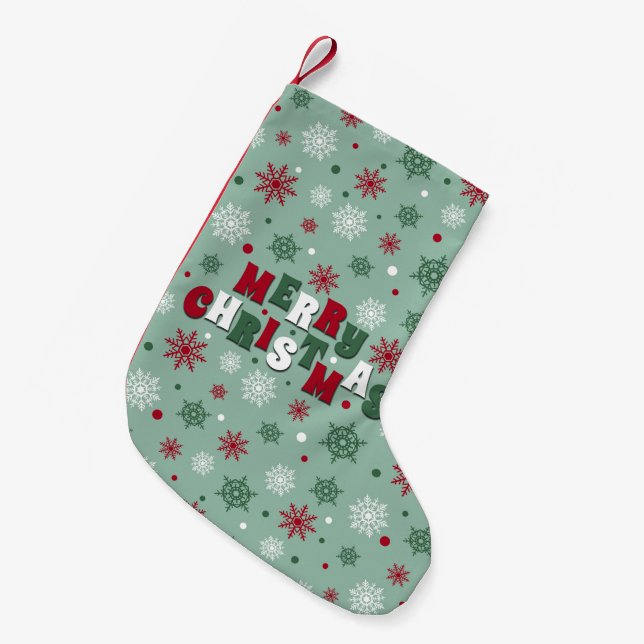 Petite Chaussette De Noël Joyeux Noël (Devant (Accrochage))