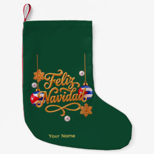 Petite Chaussette De Noël Joyeux Noël Chausson de Noël Cuba Or