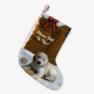 Petite Chaussette De Noël Joyeux Noël de Goldendoodle