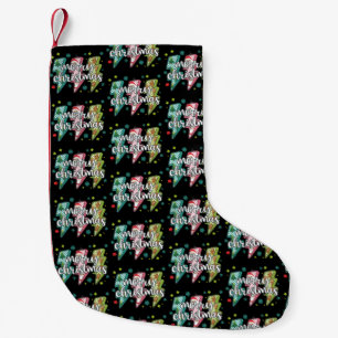 Petite Chaussette De Noël Joyeux Noël Lightning Préparé Coquette Xmas