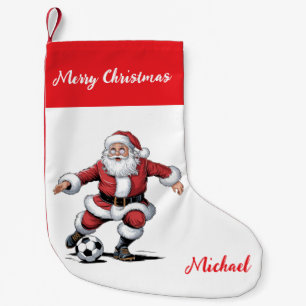 Petite Chaussette De Noël Joyeux Noël personnalisé Père Noël Football