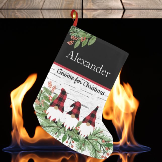 Petite Chaussette De Noël Joyeux Noël Rouge Casquette Paid Gnome (Créateur téléchargé)