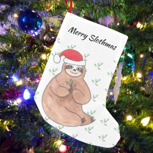 Petite Chaussette De Noël Joyeux Noël Slothmas