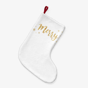 Petite Chaussette De Noël Joyeux (or)