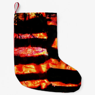 Petite Chaussette De Noël Joyeux orange abstrait stockage de noël, Sunny