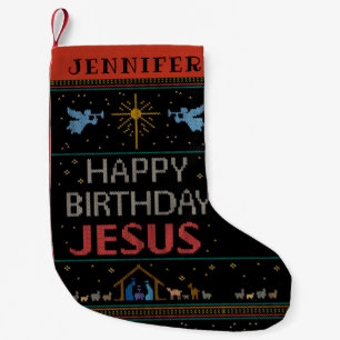 Petite Chaussette De Noël Joyeux pull de Noël Joyeux Joyeux Anniversaire Jés