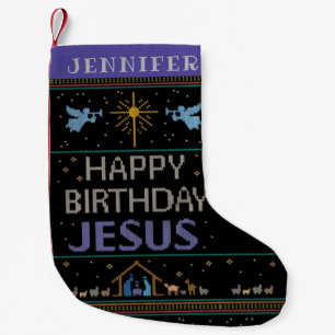Petite Chaussette De Noël Joyeux pull de Noël Joyeux Joyeux Anniversaire Jés